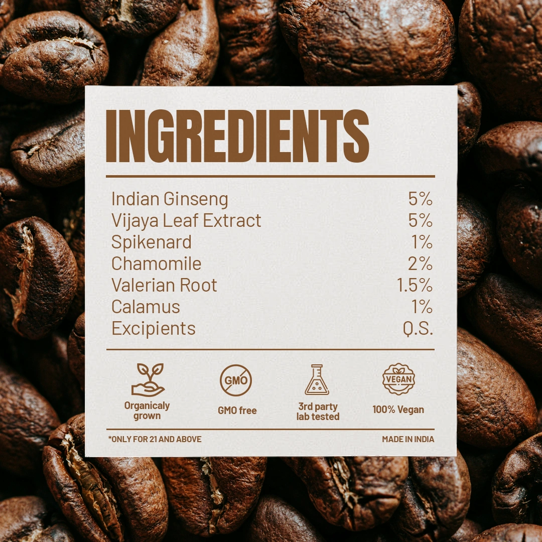 Cappuccino Relax & Reset Gummies 5% – Pack of 10 Gummies - Image 2