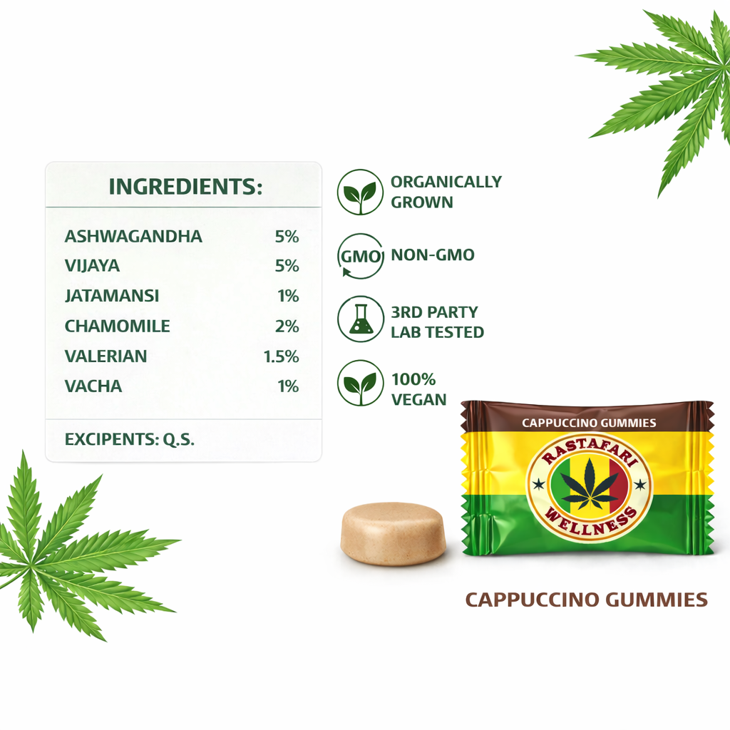 Cappuccino Relax & Reset Gummies 5% – Pack of 2 - Image 3