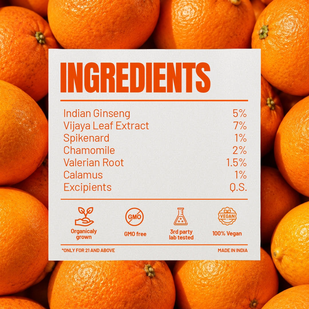 Orange Relax & Reset Gummies 7% β Pack of 10 Gummies - Image 2