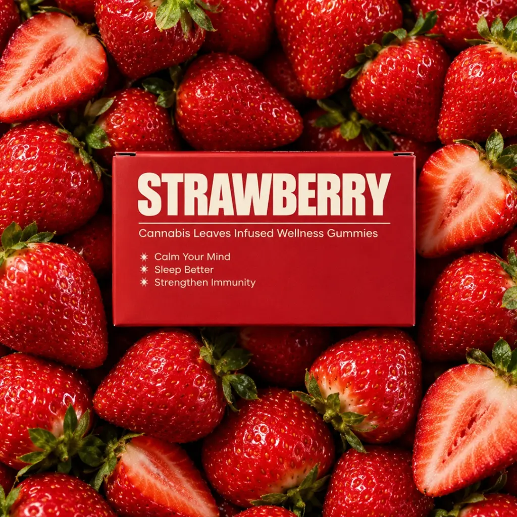 Strawberry Relax & Reset Gummies 3.5% – Pack of 5 Gummies
